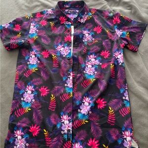 Retro Rifle Tropics Button Up Shirt